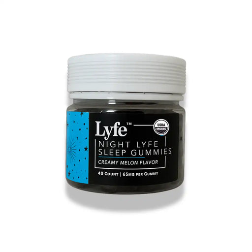 Lyfe mushroom gummies for sleep creamy melon flavor